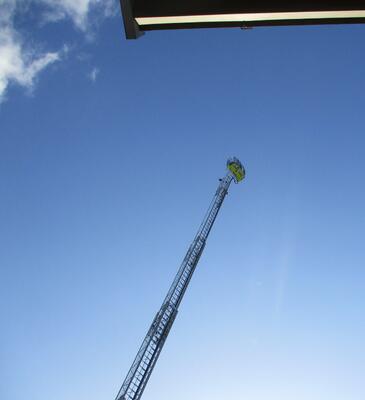 はしご車を見せて頂きました。